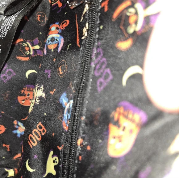 Loungefly Disney Lilo and Stitch Striped Halloween Candy Wrapper Crossbody Bag - Picture 3 of 7